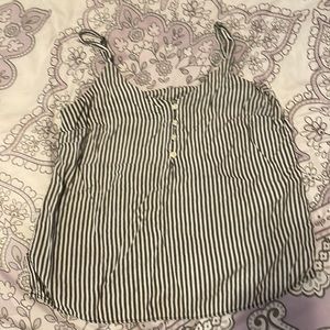Grey Striped Tank Top